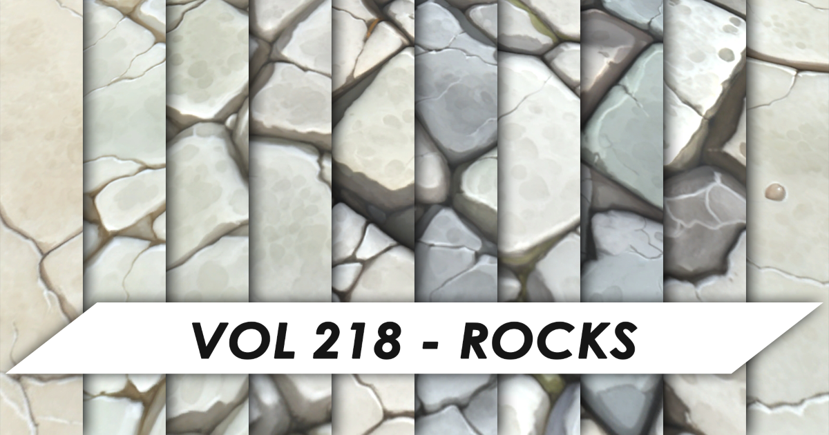 Stylized Rocks Pattern Stylized Textures - Vol 218 - Rocks | 2D Textures & Materials | Unity ...
