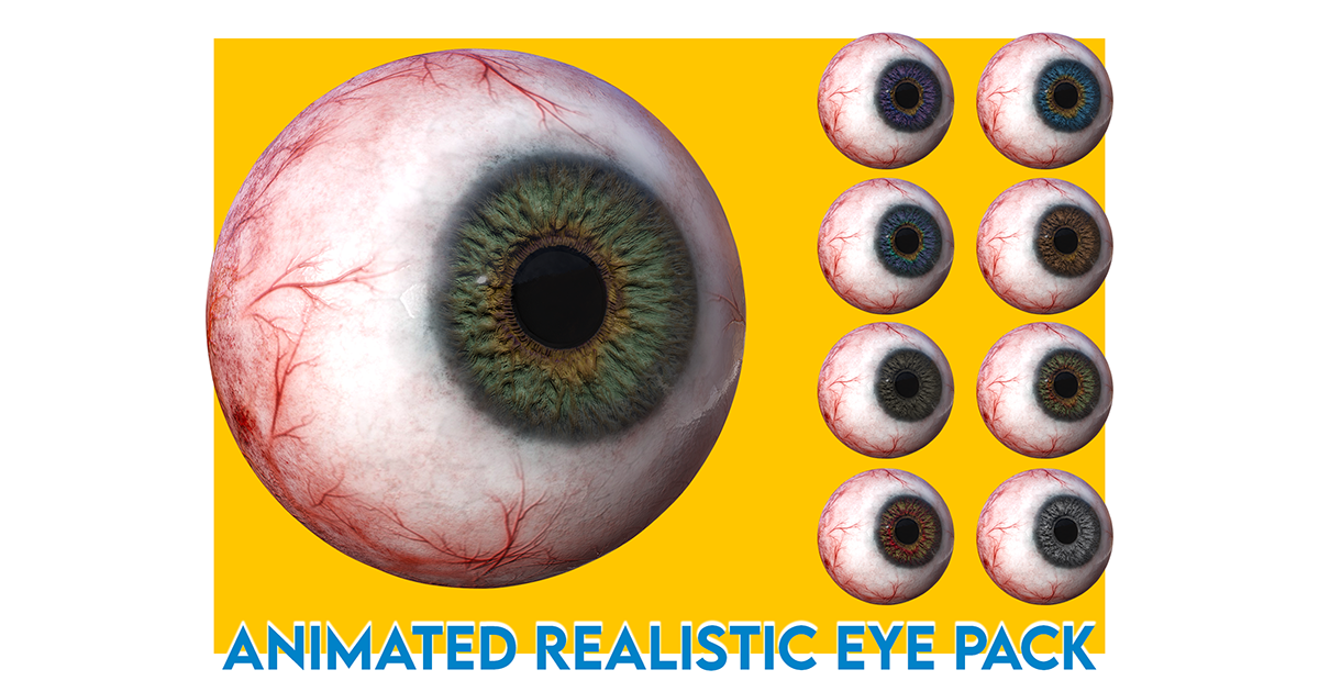 Eye anatomy photorealistic Eyeball | 3D Characters | Unity Asset Store