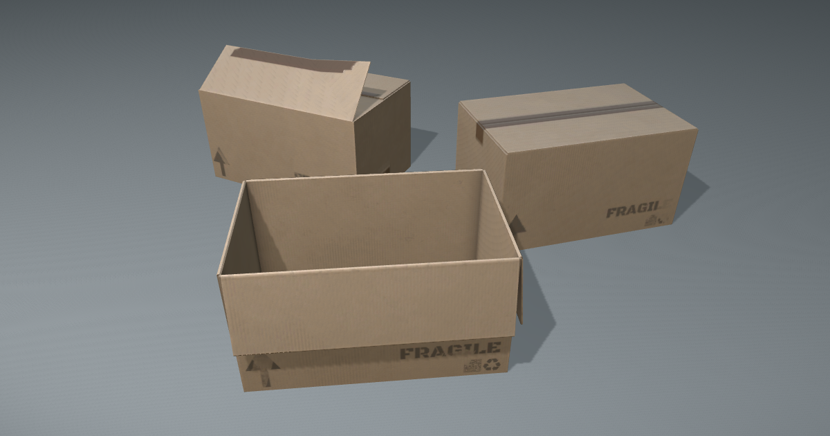Cardboard Boxes | 3D Props | Unity Asset Store