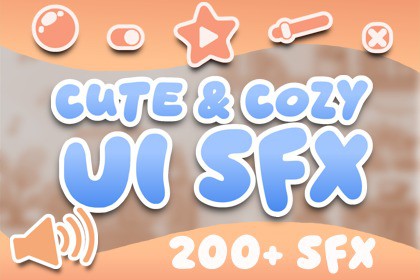 Cute & Cozy UI Audio (200+ Sounds)
