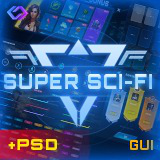 Super Sci-Fi Complete UI Pack(+PSD)
