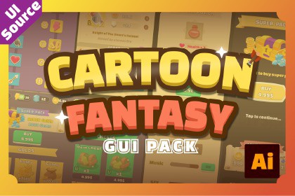 Cartoon Fantasy GUI - Source Files