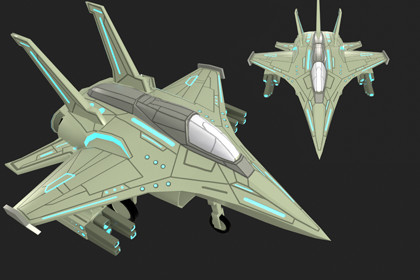 AeroViper – Stylized Sci-Fi Jet
