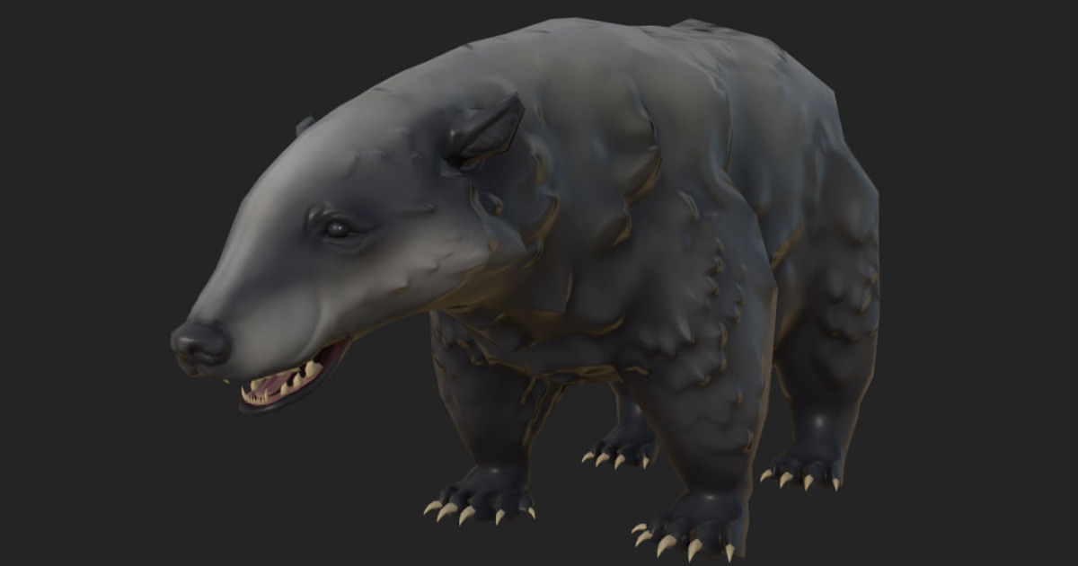 Semi realistic Badger 4 textures | Characters | Unity Asset Store