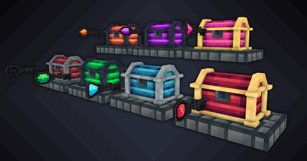 Chest & Keys Collection Lowpoly Pixelated (Animated) | 3D Props | Unity ...