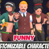 Customizable 3D Funny Characters Vol 4