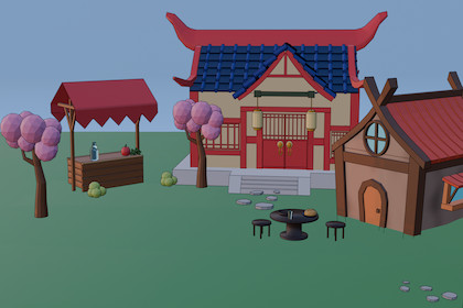 Japanese Ancient Village Assets