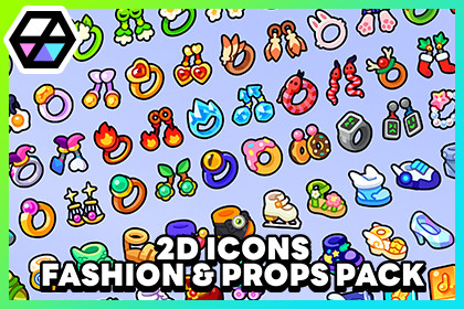 2D Icons - Fashion & Props Pack