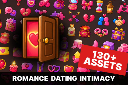 Love Dating Romance Relationship Icons Pack Casual Mobile and Simulation Games