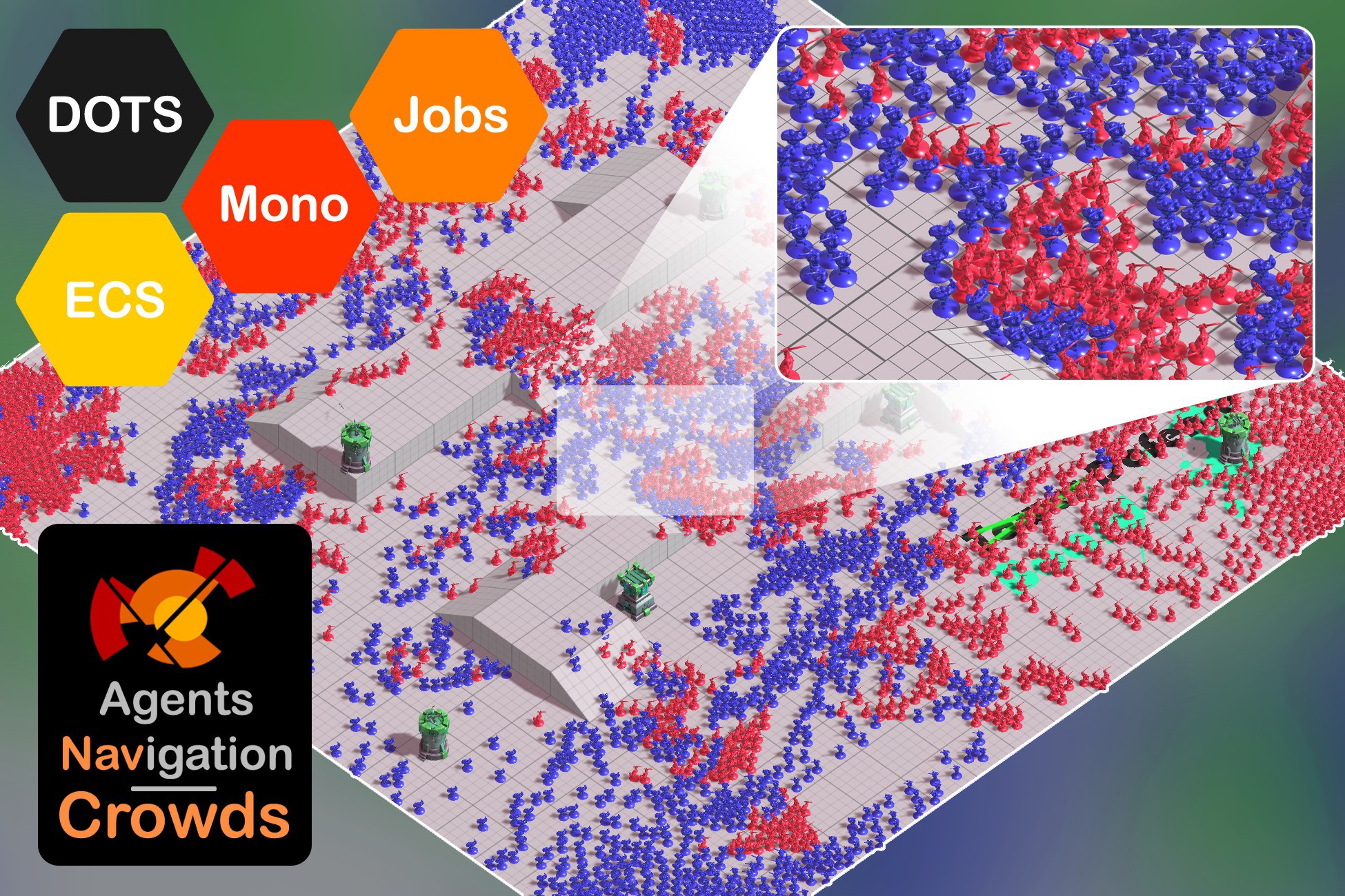 Agents Navigation - Crowds | Behavior AI | Unity Asset Store