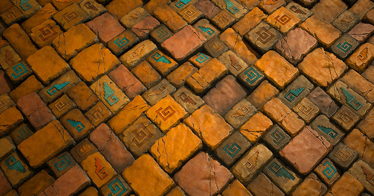 Aztec Stone Wall Tiles | 2D Textures & Materials | Unity Asset Store