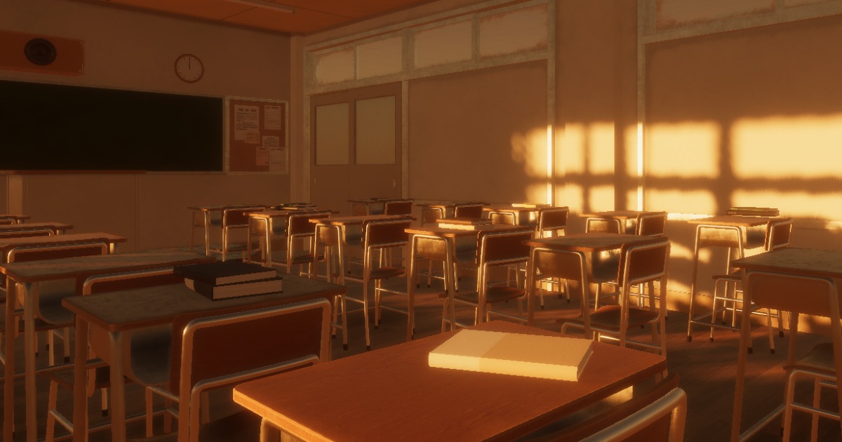 Unity Classroom Design Japanese School Classroom Pack | 3D Environments | Unity Asset Store