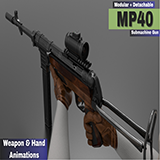 MP 40 Submachine Gun (Fps-Tps)