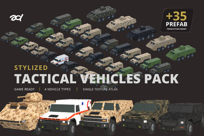 Stylized Tactical Vehicles Pack - URP