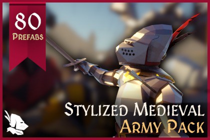 Stylized Medieval Army Pack – Low Poly Characters & Units