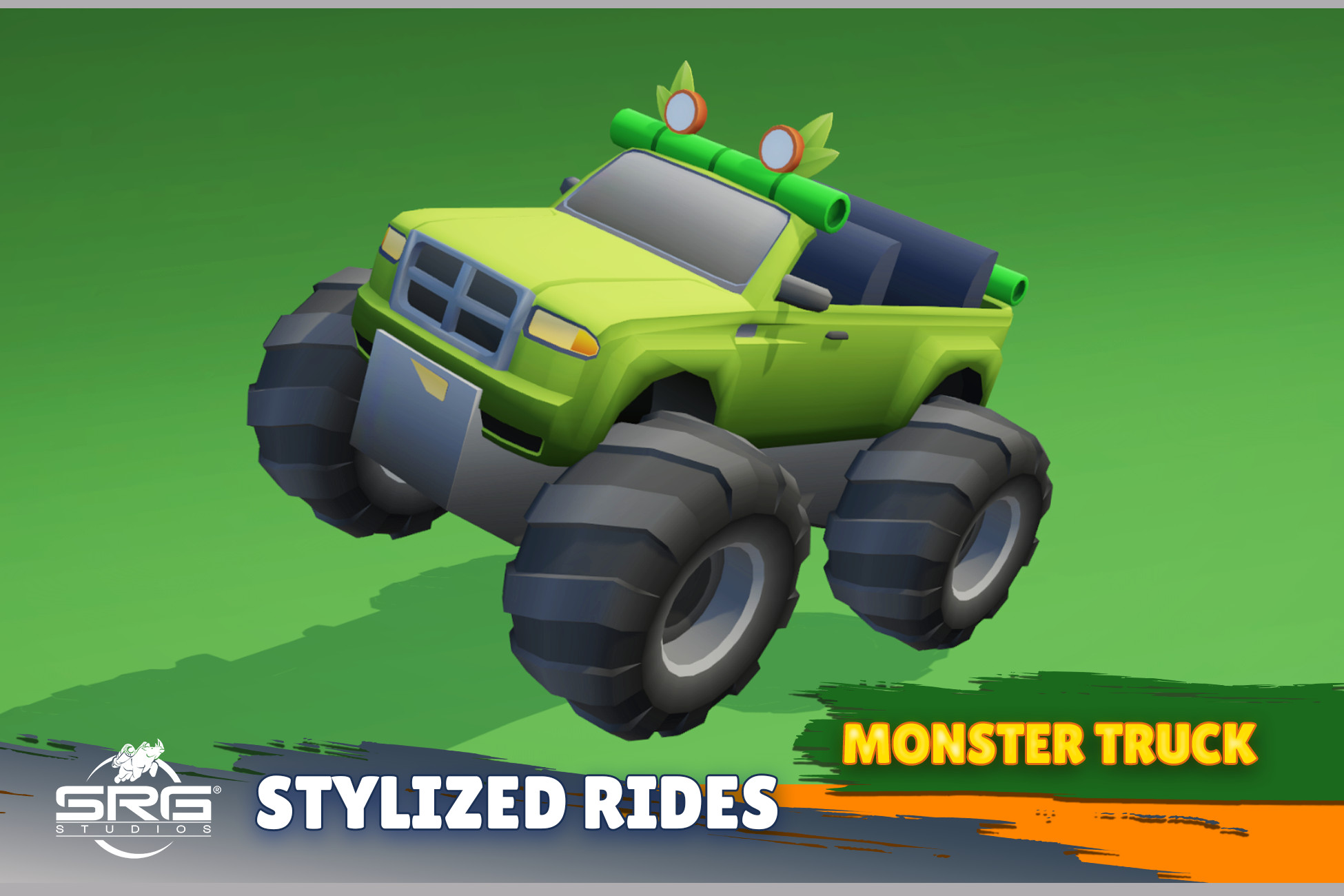 Unity Rides Vector Stylized Rides - Monster Truck | 3D Vehicles | Unity Asset Store