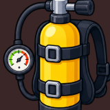 Diving Scuba Underwater Ocean Exploration Equipment Icons Pack