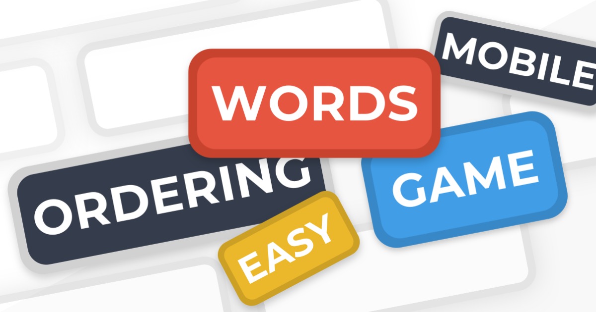 Ordering Words Game Template Tutorials Unity Asset Store