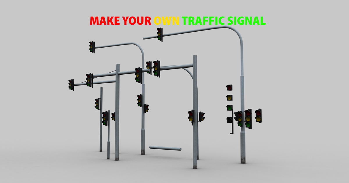 Traffic Lights 1 3D Exterior Unity Asset Store