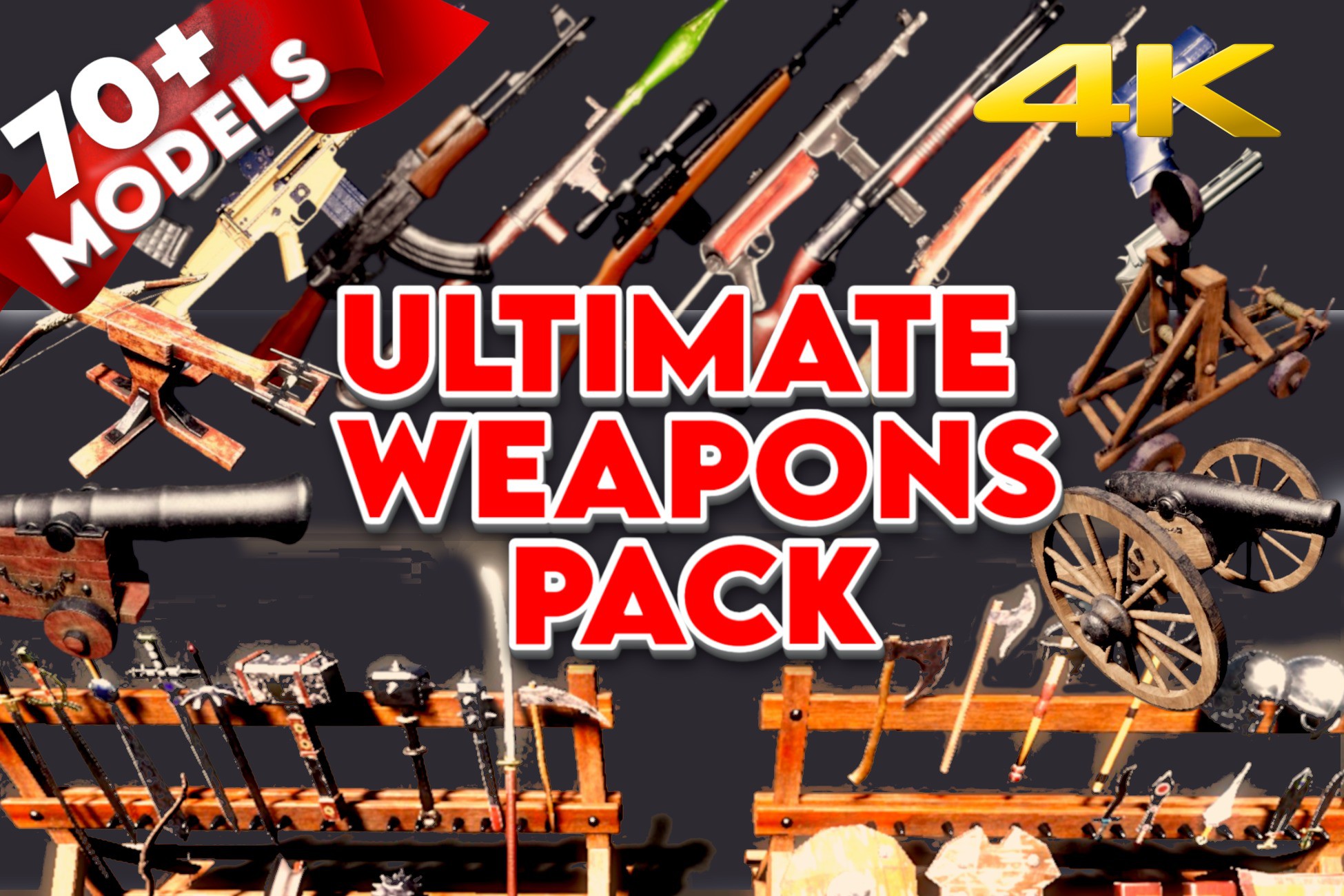 ULTIMATE WEAPONS PACK | 3D Weapons | Unity Asset Store