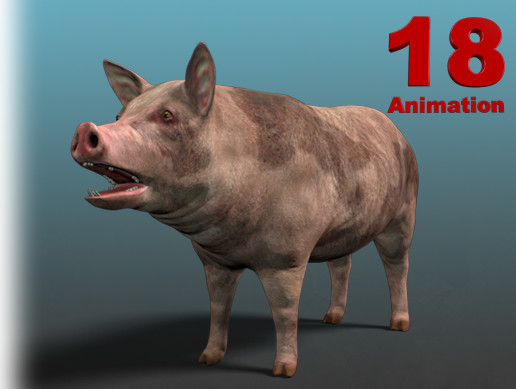 Pig Unity Domestic Animal - Pig (Hog) | Characters | Unity Asset Store