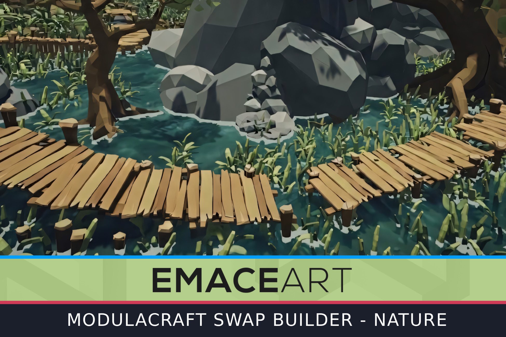 Stylized Swamp Environment Pack: Modulacraft Builder PRO