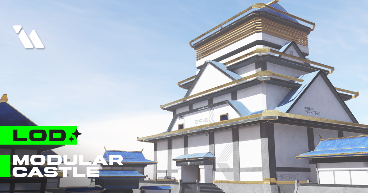 Modular Japanese Castle | 3D Fantasy | Unity Asset Store
