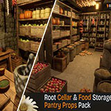 Medieval Root Cellar & Food Storage | Pantry Props Pack