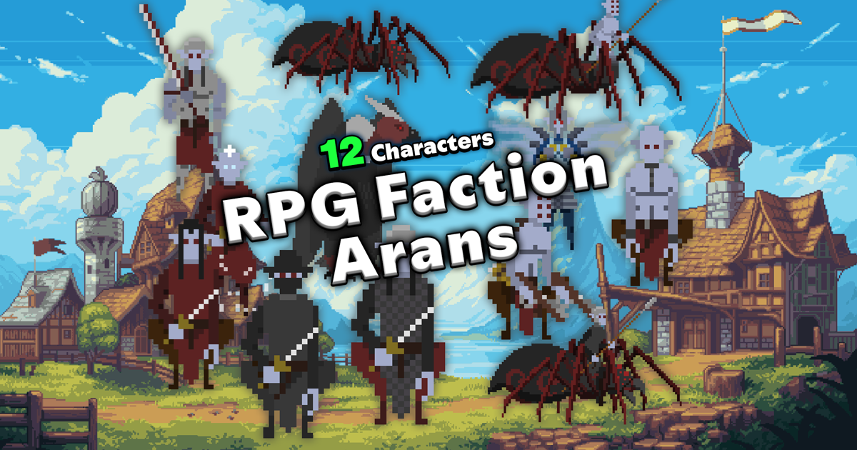 2d Pixel Rpg Pixel 2D RPG Character Mega Pack (Faction Arans) | 2D Characters ...