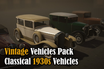 Vintage Vehicles Pack - Classical 1930s Vehicles