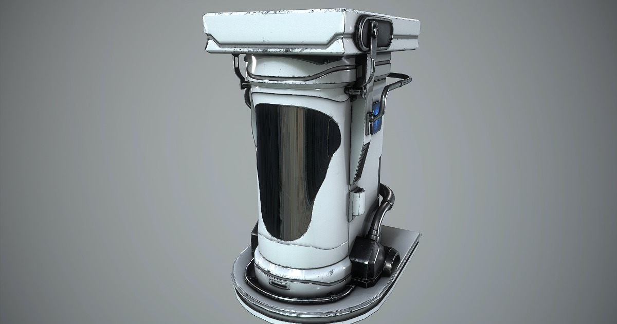 Asset Scanworks Pod Futuristic Cryogenic Capsule Pod Machine – Sci-Fi Cryo Chamber | 3D 소품 ...