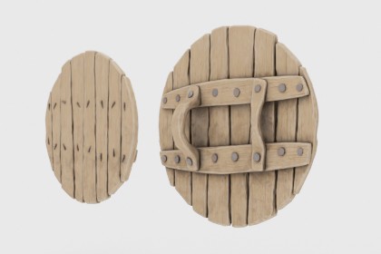 Round Wooden Shield