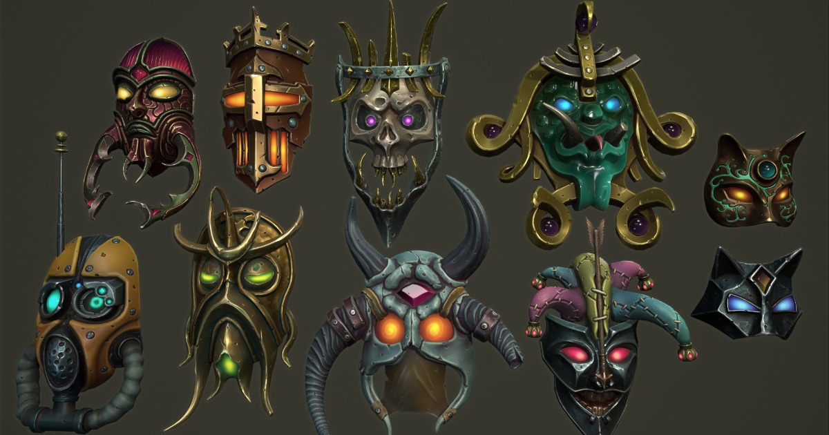 Unity Models Masks Fantasy masks 2 | 3D Clothing | Unity Asset Store