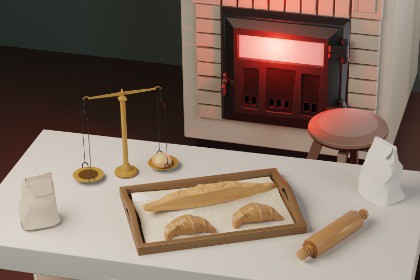 Stylized Bakery Interior Kit