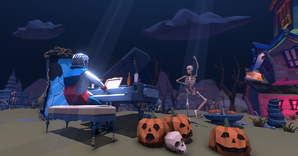 Low Poly Halloween Town Pack 3D Fantasy Unity Asset Store