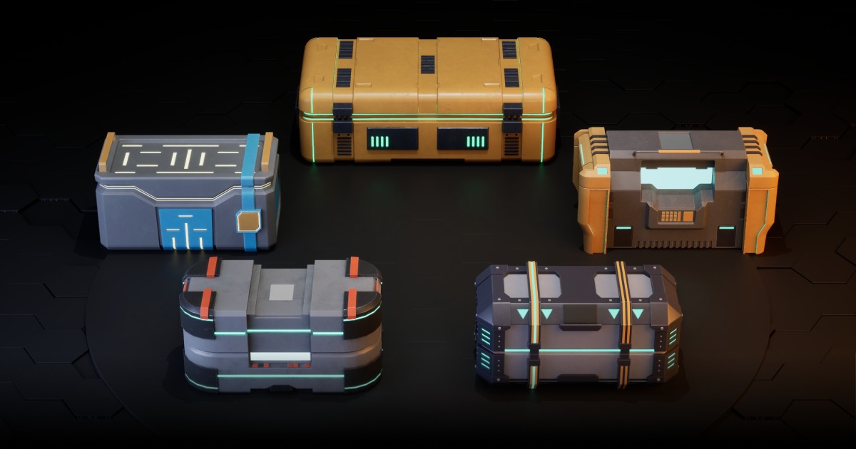 Sci-Fi Crates Lite | 3D Props | Unity Asset Store