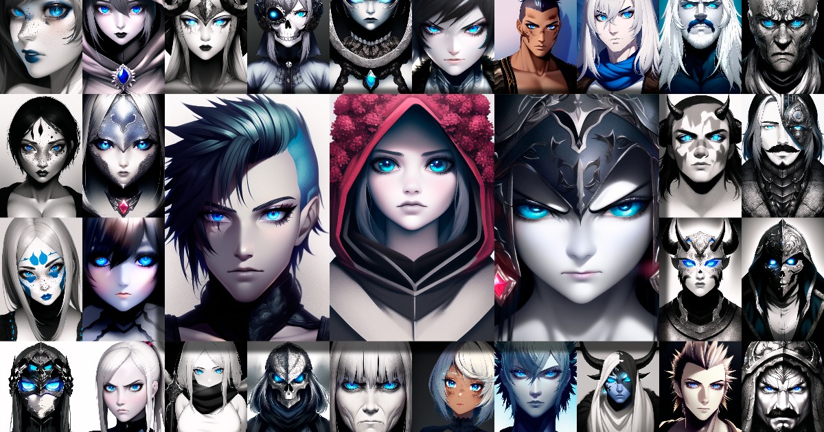Character Portraits Cold Blue | 2D Characters | Unity Asset Store