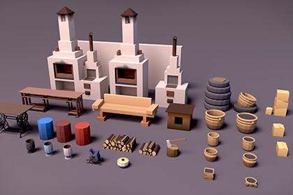 Country House Yard Props Pack – BoznaWhat