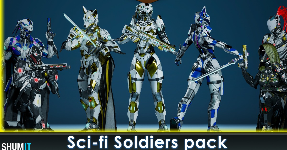 Sci-Fi Soldiers pack | 3D Characters | Unity Asset Store