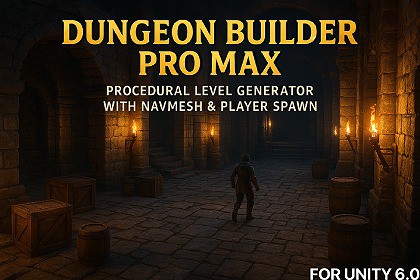 Dungeon Builder Pro Max – Procedural Level Generator with NavMesh For Unity 6.0
