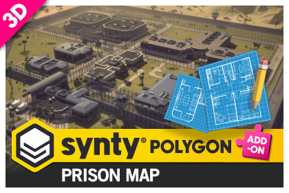 POLYGON - Prison Map by Synty