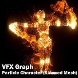VFX Graph：Particle Character (Skinned Mesh)
