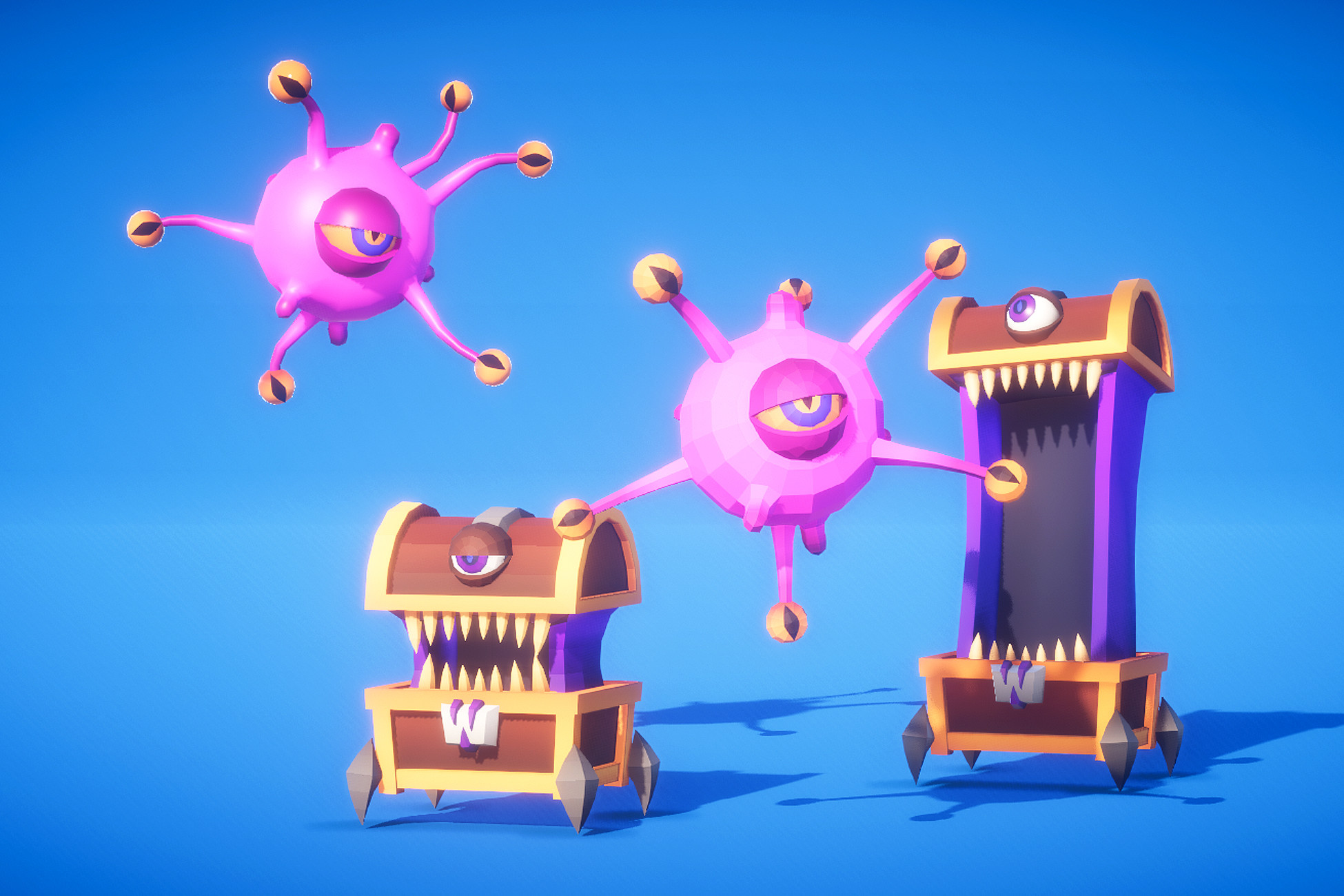 Rpg Monster Partners Pbr Polyart 3d Creatures Unity Asset Store
