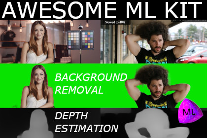 Awesome ML Kit (background removal and depth)