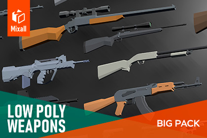 LOW POLY Weapons - Big pack