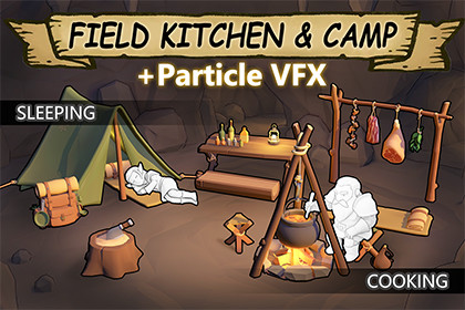 Survival Cooking Camp - Stylized RPG Props