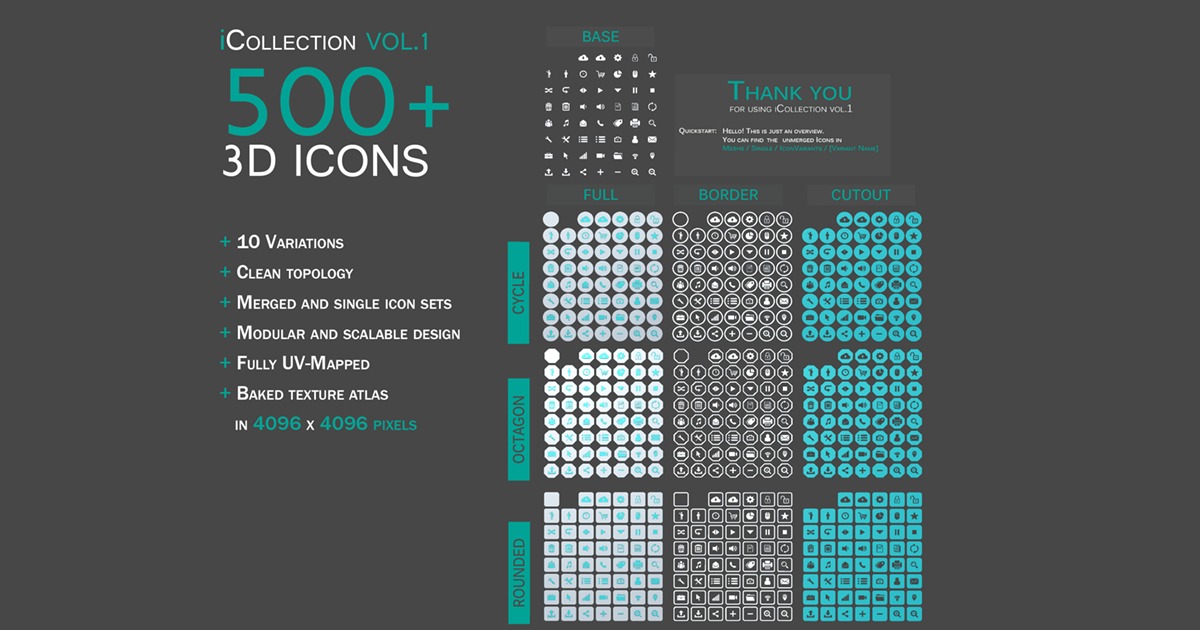 I Collection iCollection vol.1 | 3D GUI | Unity Asset Store