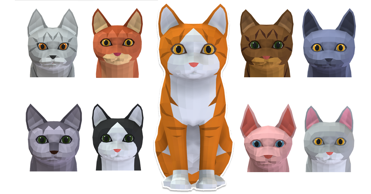 LowPoly KIttens pack | 캐릭터 | Unity Asset Store