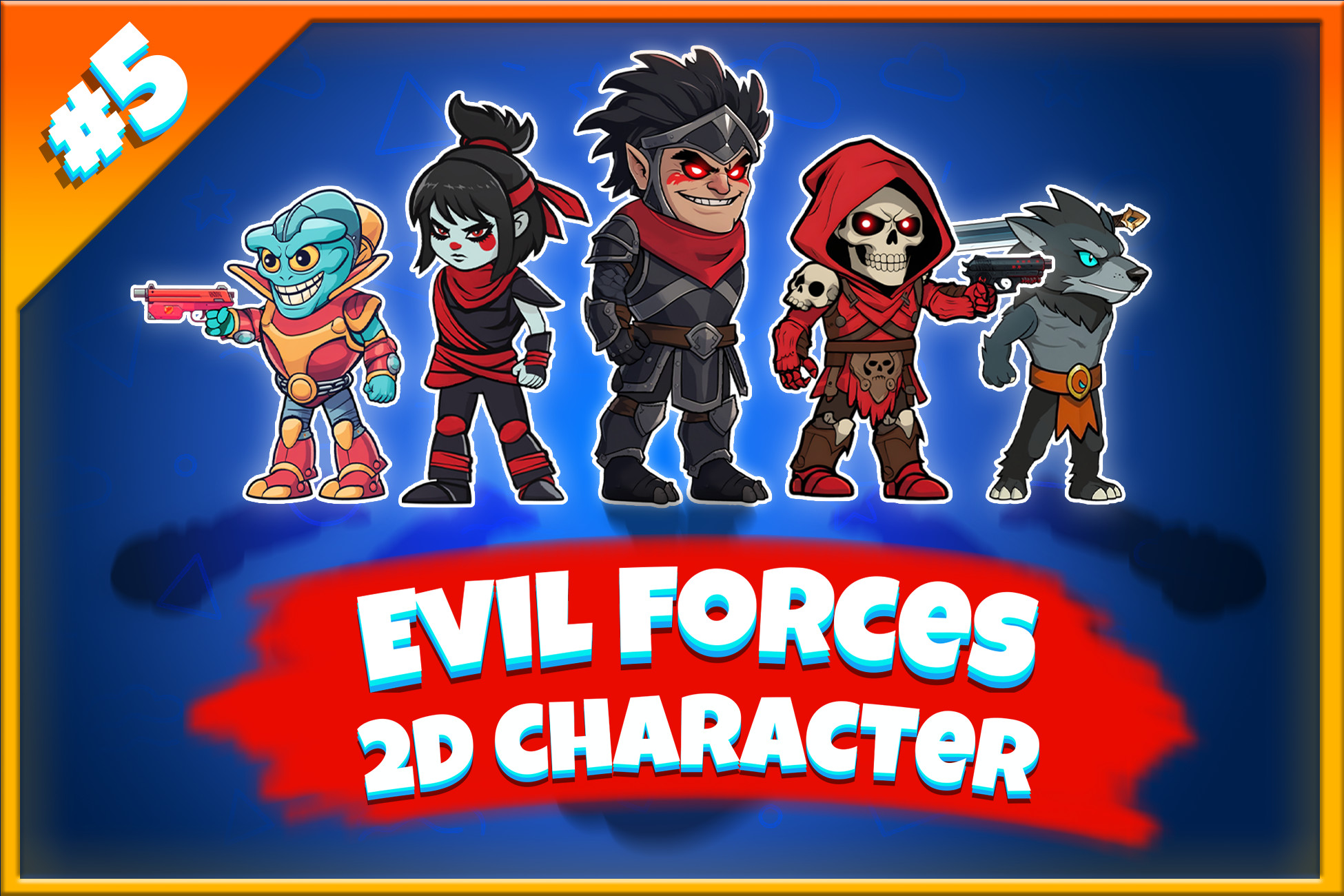 Evil Force 2D Animated Character | 2D Characters | Unity Asset Store