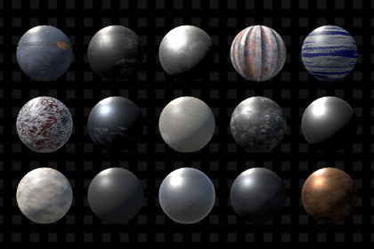 52 PBR metal material packages